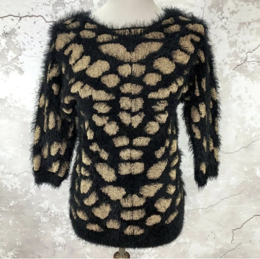 Philosophy Fuzzy Sweater Top